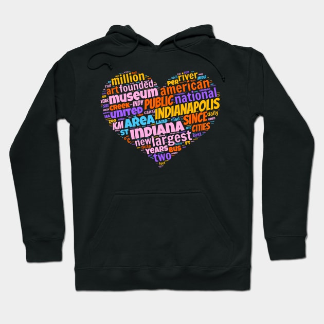 I love Indianapolis Hoodie by Superfunky